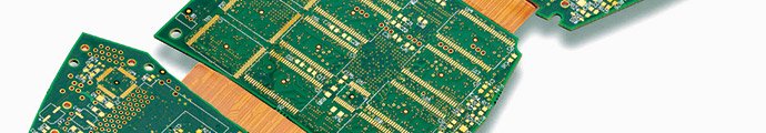 A flexible PCB. A flex circuit with rigid sections.